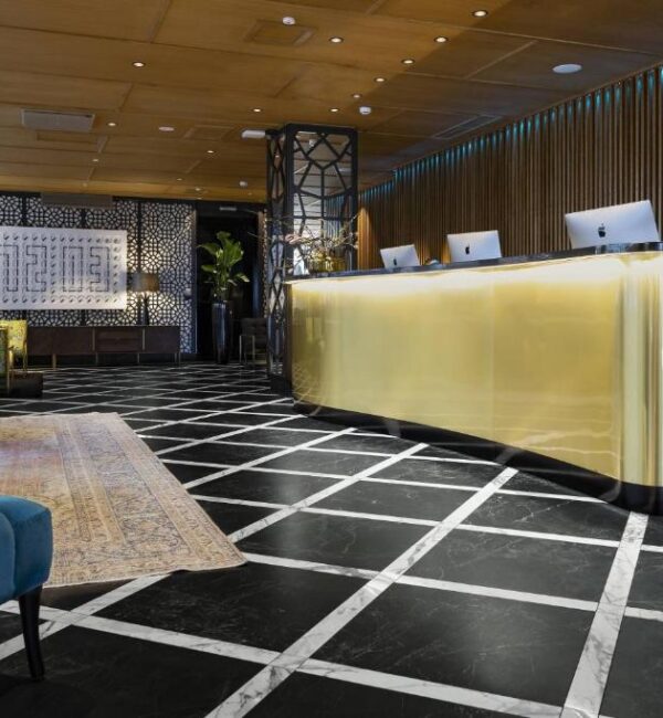 Suspended ceilings and partition walls- Hotel U14, Helsinki